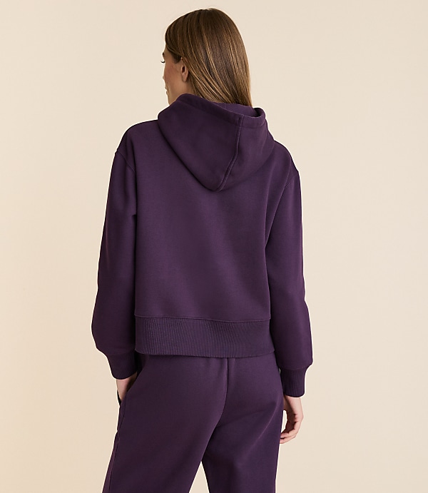 Lou & Grey Elite Fleece Cropped Hoodie