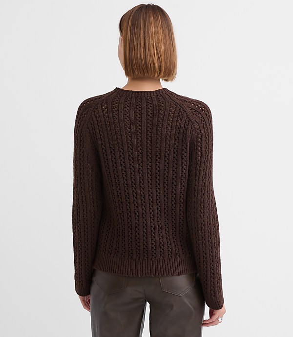 Petite Stitchy Raglan Sweater