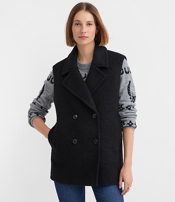 Double Breasted Sleeveless Jacket