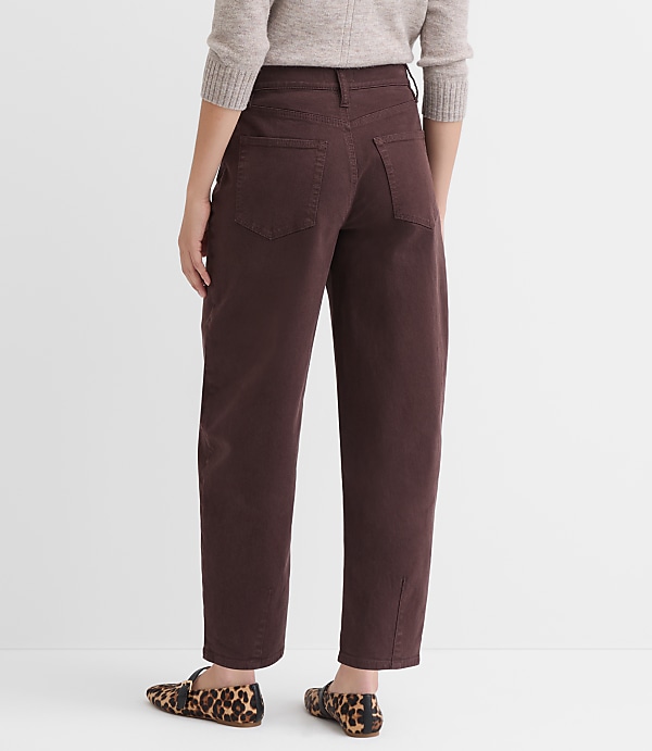 High Rise Barrel Jeans in Iced Espresso