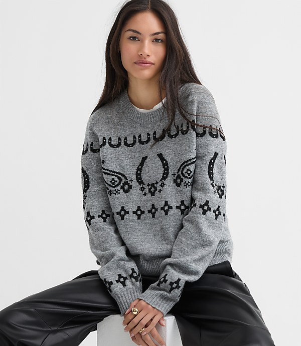 Petite Horseshoe Sweater