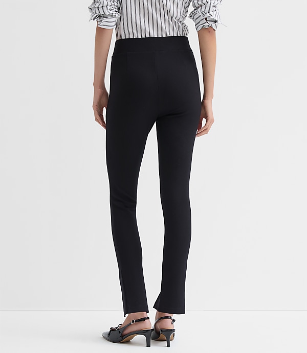 Split Hem Leggings in Ponte