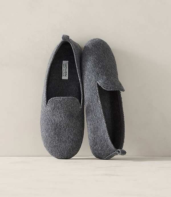 Haven Well Within Felted Wool Blend Loafer Slippers
