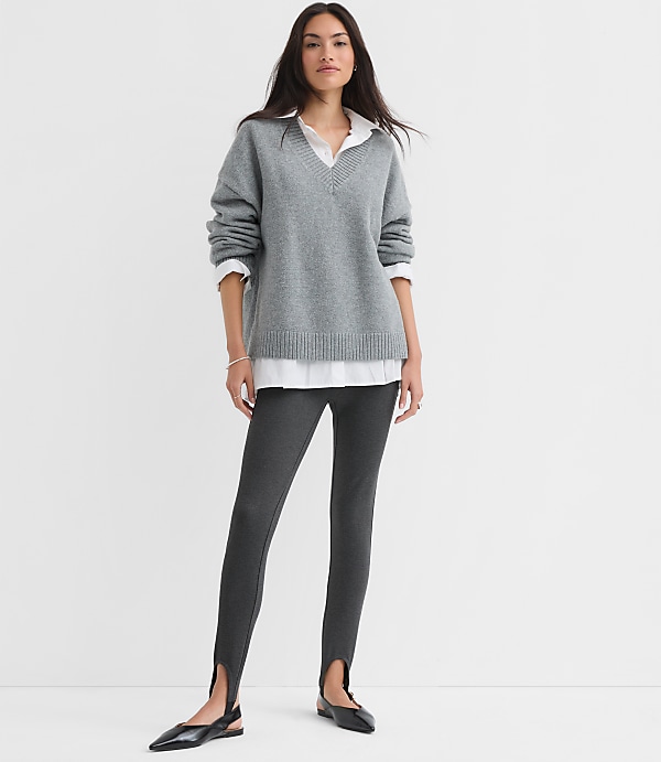 Stirrup Leggings in Heathered Ponte