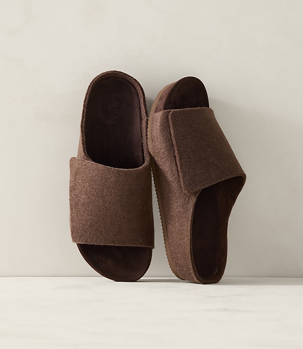 Haven Well Within Felted Wool Slides