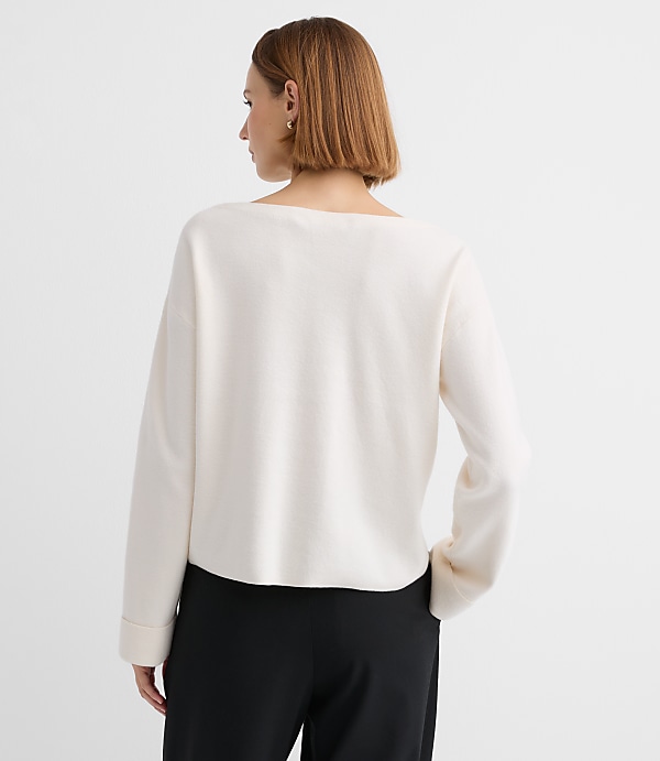 Boatneck Pocket Sweater