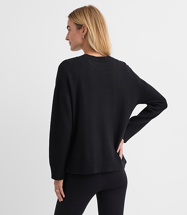 Side Button Tunic Sweater