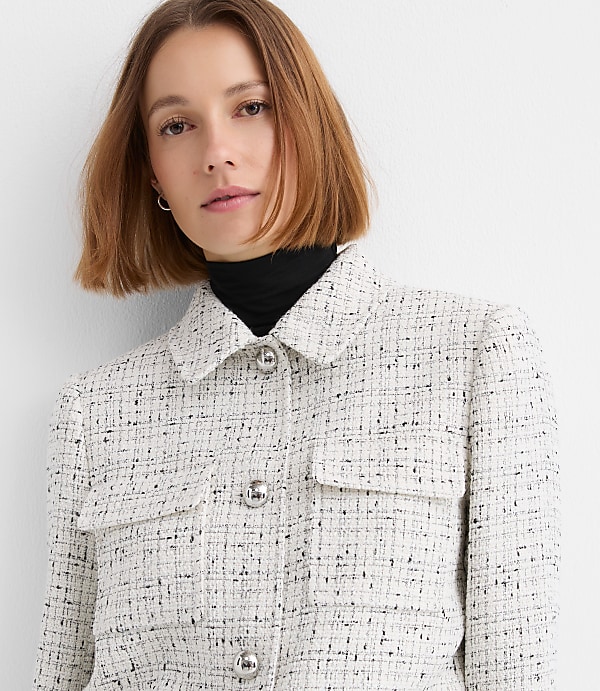 Petite Tweed Patch Pocket Jacket