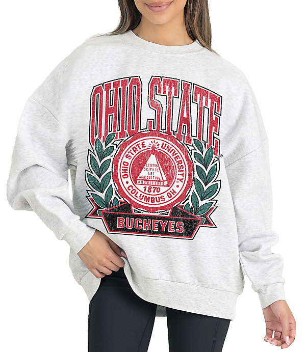 Gameday Couture Ohio State Buckeyes Heritage Fleece Crew Neck Pullover