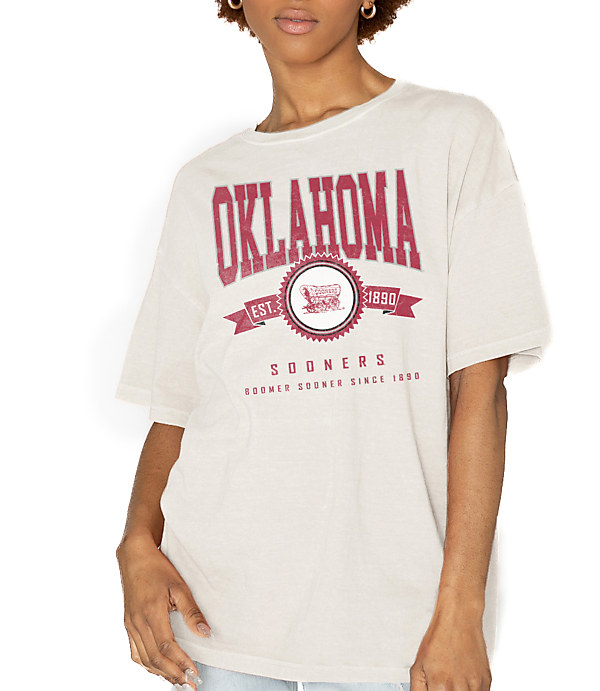 Gameday Couture Oklahoma Sooners Get Goin' Oversized Crew Neck Tee