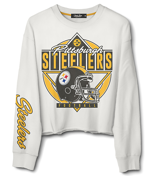 Junk Food Pittsburgh Steelers Helmet Crop Fleece