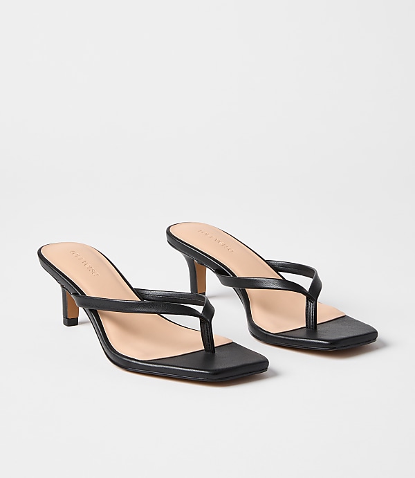 LOFT Versa Kitten Heel Thong Sandals