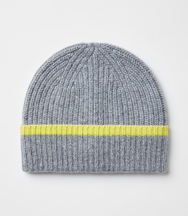 Ribbed Cashmere Beanie