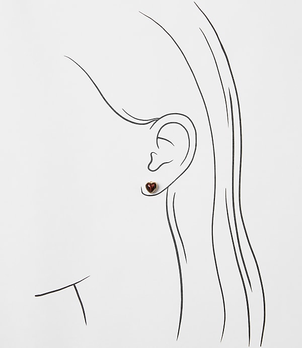 Heart Stud Earring Set