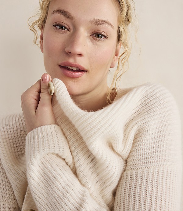 Haven Well Within Cashmere Shaker Stitch Cardigan