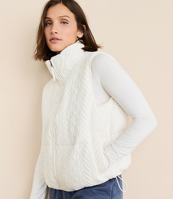 Petite Lou & Grey Alpine Textured Puffer Vest