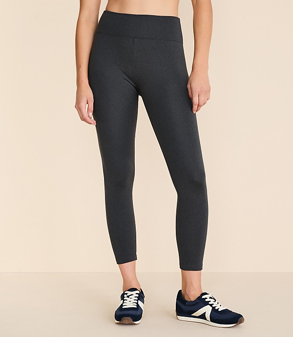 Lou & Grey Heathered Cozy Fleece Back Leggings
