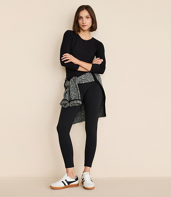 Lou & Grey Cozy Fleece Back Leggings