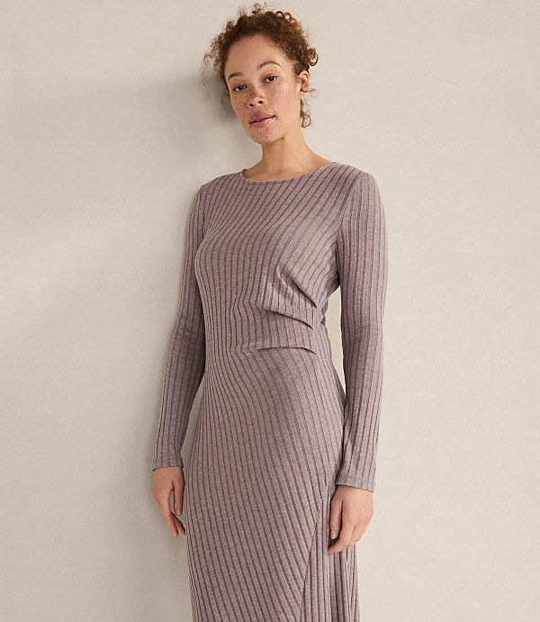 Haven Well Within Wide Rib Knit Drapey Maxi Dress