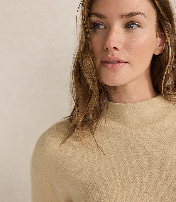 Haven Well Within Tuxedo Stripe Funnel Neck Pullover