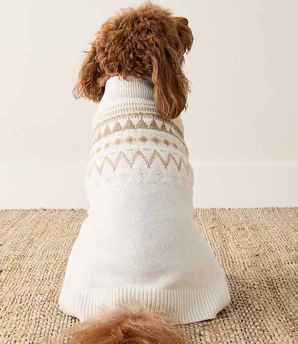 Haven Well Within Organic Cotton Blend Fairisle Dog Sweater