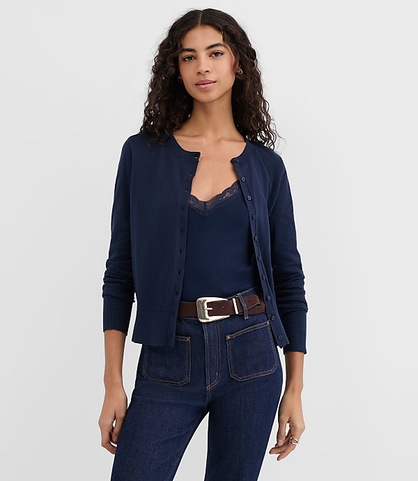 Modern Crew Neck Cardigan
