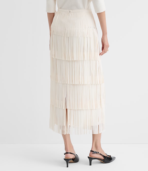 Fringe Midi Skirt