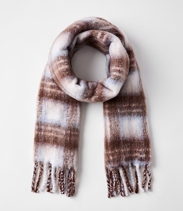Plaid Blanket Scarf
