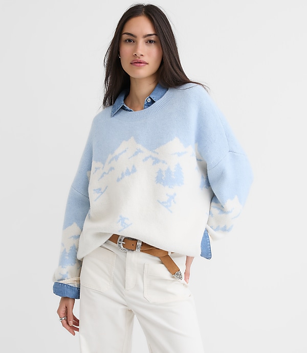 Petite Mountain Ski Sweater