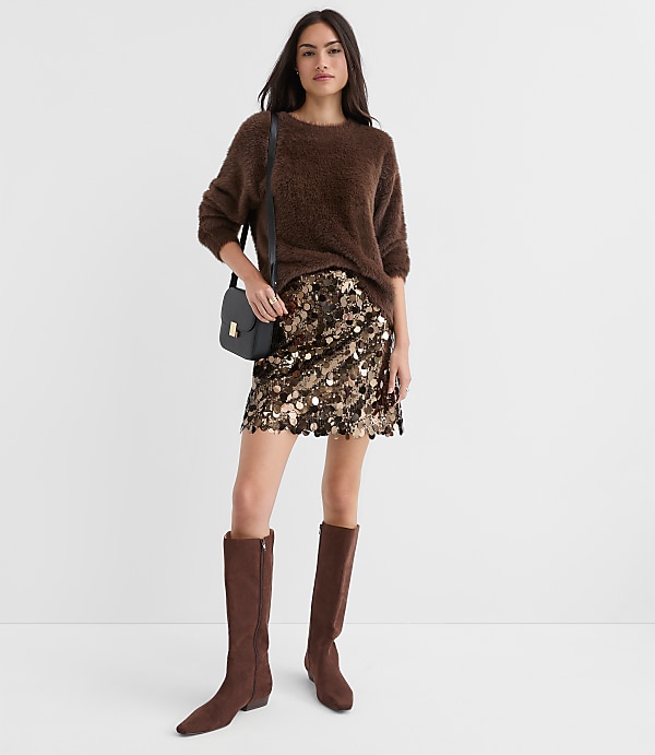 Sequin Mini Skirt