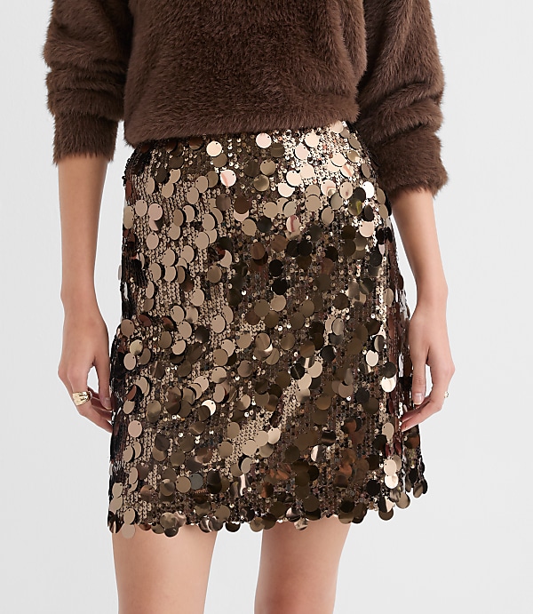 Sequin Mini Skirt