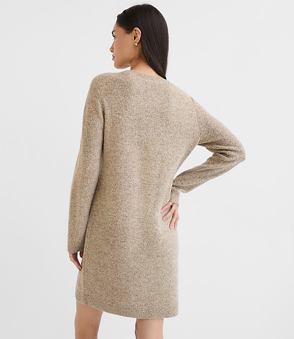 Sequin Mini Sweater Dress