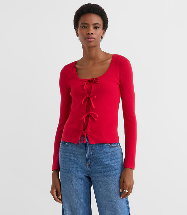 Bow Cardigan