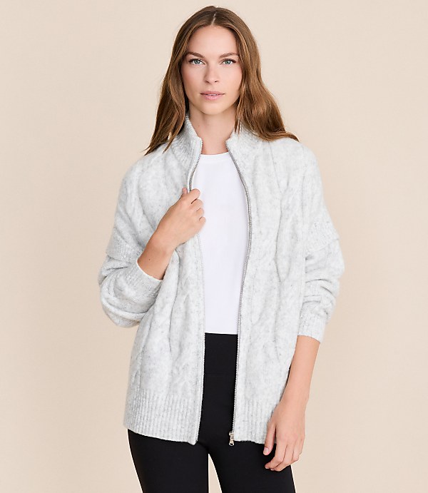 Lou & Grey Oversized Cable Coatigan