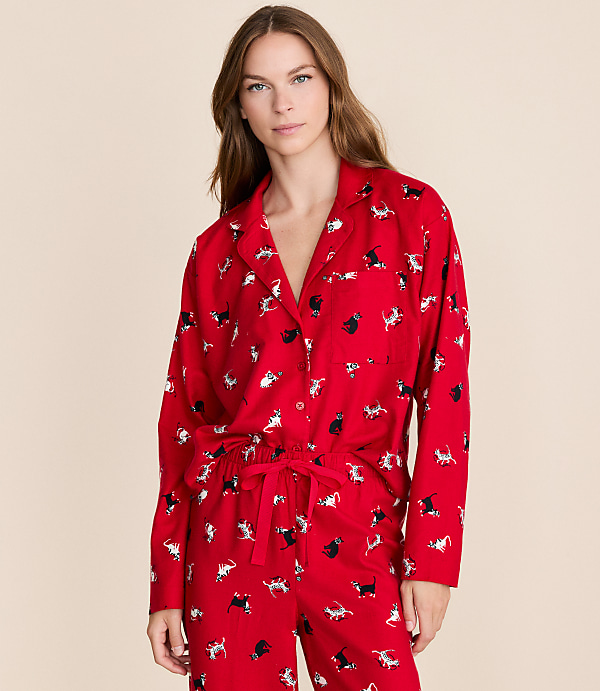 Holiday Kitten Pajama Set