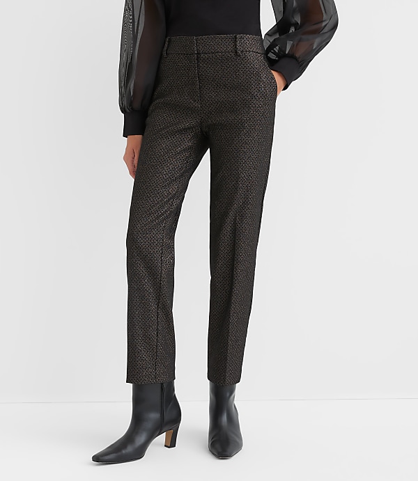 Riviera Slim Pants in Shimmer Geo Jacquard