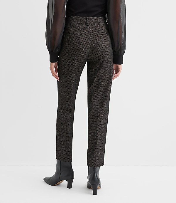 Riviera Slim Pants in Shimmer Geo Jacquard