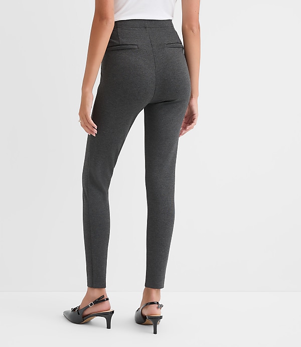 Darted Leggings in Heathered Ponte