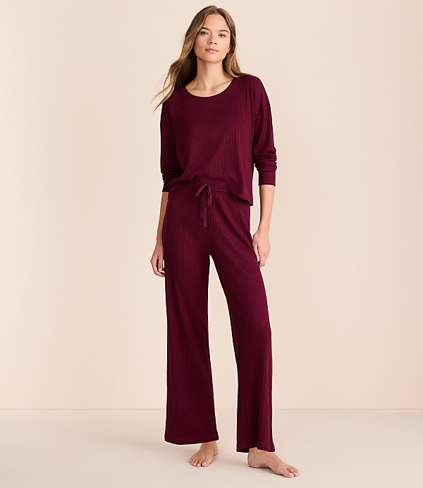 Lou & Grey Ribbed Softened Pajama Set