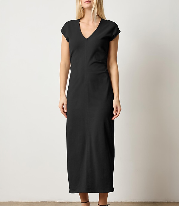 Lilla P Side Tuck Maxi Dress