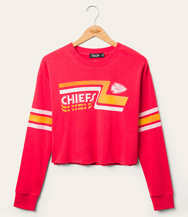 Junk Food Kansas City Chiefs Retro Crop Fleece