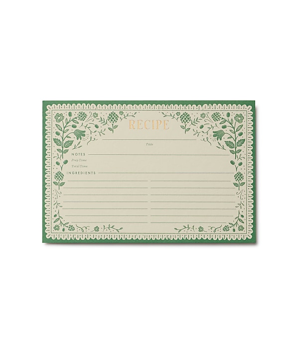 Rifle Paper Co. Artichoke Recipe Cards