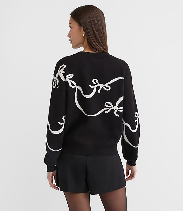 Bow Blouson Sweater