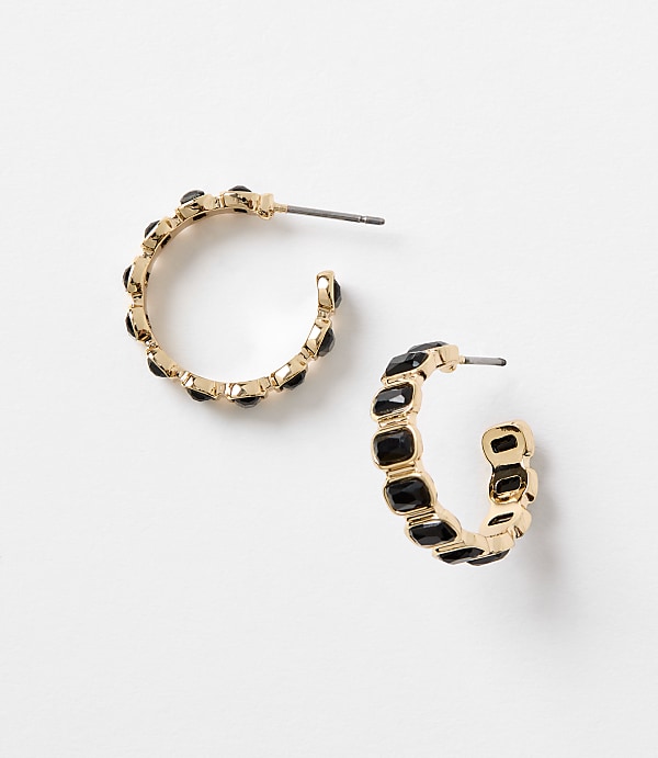 Crystal Hoop Earrings