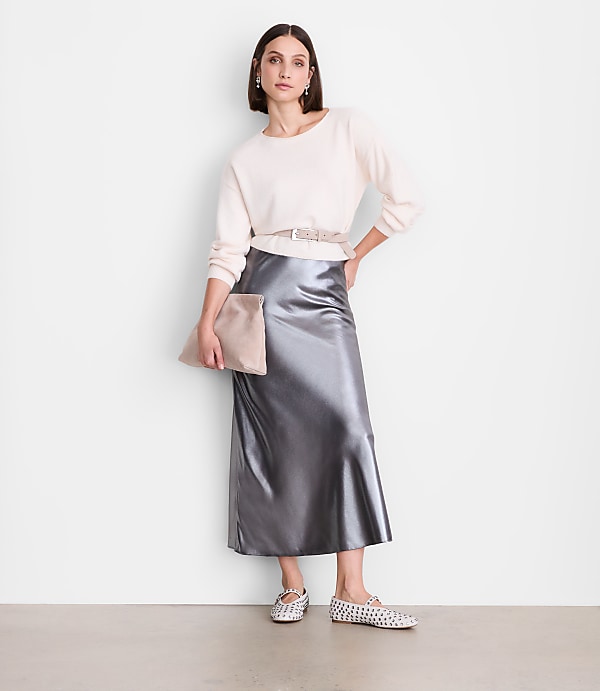 LOFT Versa Cropped Boatneck Sweater