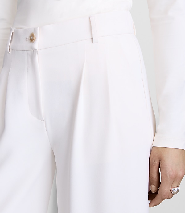LOFT Versa Crepe Drape Palazzo Pant