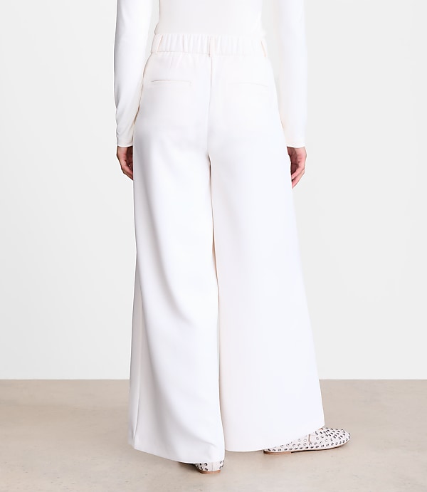 LOFT Versa Crepe Drape Palazzo Pant