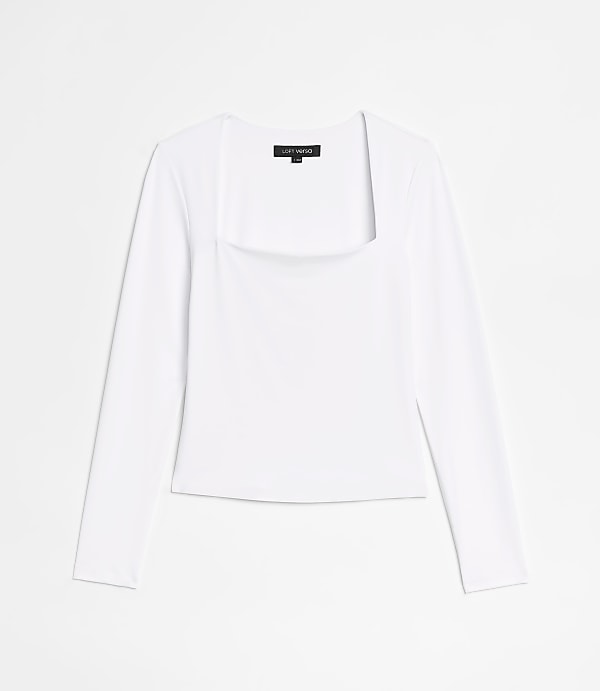 LOFT Versa 360 Knit Square Neck Top