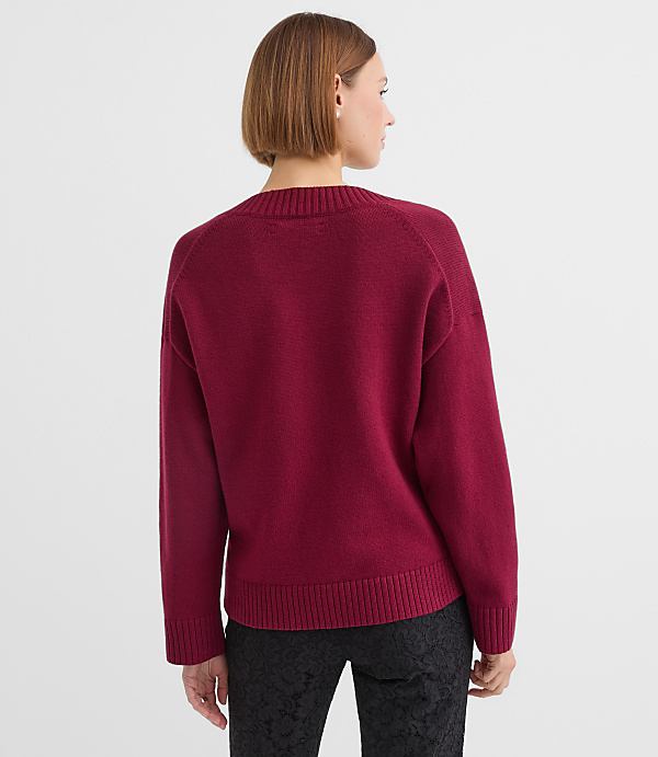 Slouchy V-Neck Sweater