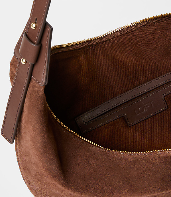 Suede Hobo Bag